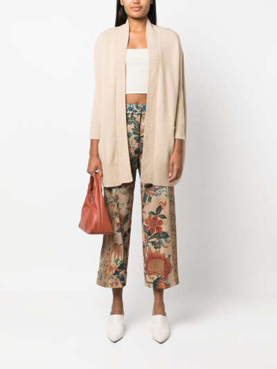 Kujten Anja Cashmere Cardigan In Neutrals
