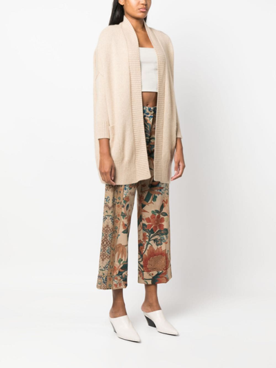 Kujten Anja Cashmere Cardigan In Neutrals
