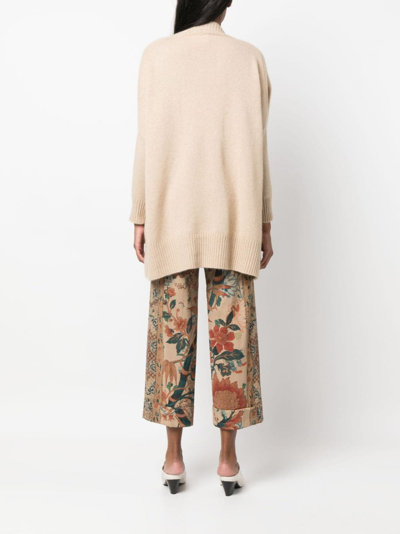 Kujten Anja Cashmere Cardigan In Neutrals