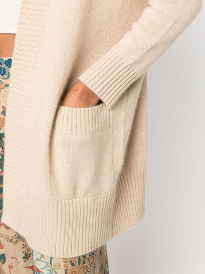 Kujten Anja Cashmere Cardigan In Neutrals