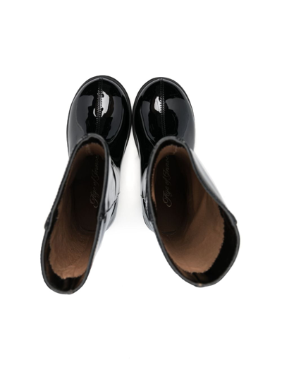 Age Of Innocence Ann Leather Boots In Black
