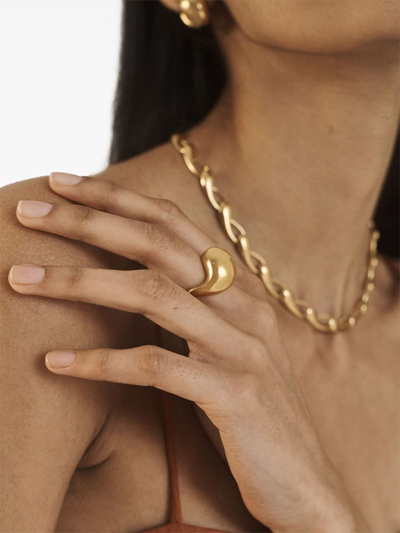 Monica Vinader Nura Gold-vermeil Ring In Gold