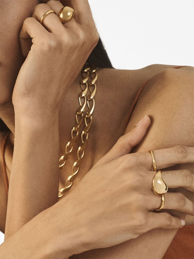 Monica Vinader Nura Gold-vermeil Ring In Gold