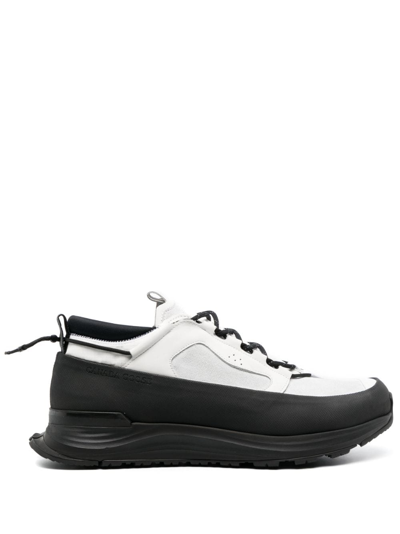 Canada Goose Glacier Trail Rubber And Leather-trimmed Suede Hiking Sneakers In White