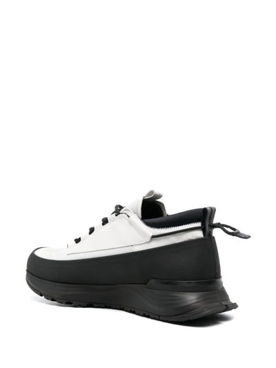 Canada Goose Glacier Trail Rubber And Leather-trimmed Suede Hiking Sneakers In White
