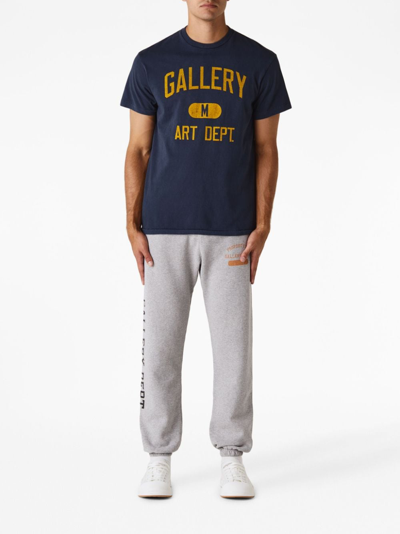 Shop Gallery Dept. Logo-print Cotton T-shirt In Blue