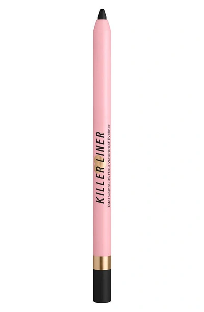 Shop Too Faced Killer Liner 36-hour Waterproof Gel Eyeliner In Killer Black