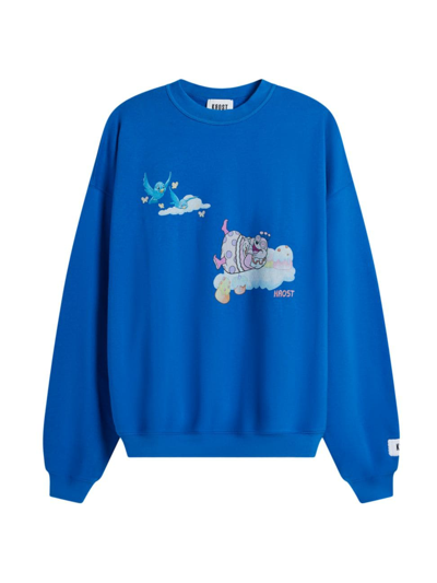Shop Krost Men's Sugar High Crewneck Sweatshirt In Snorkel Blue