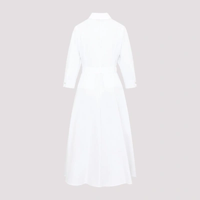 Shop Max Mara Flavio Cotton Dress In White