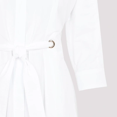 Shop Max Mara Flavio Cotton Dress In White