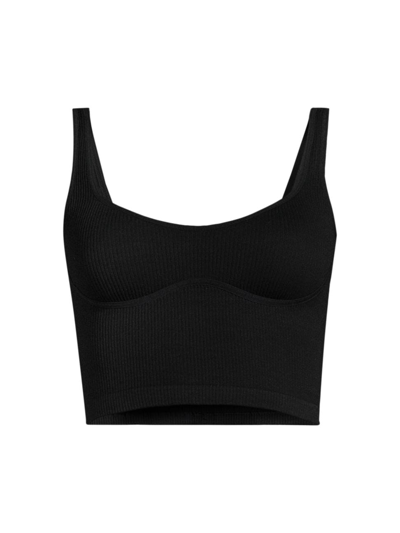 Shop Free People Women's Meg Cropped Top In Black