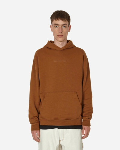 Shop Nike Wordmark Fleece Hooded Sweatshirt Light British Tan In Beige