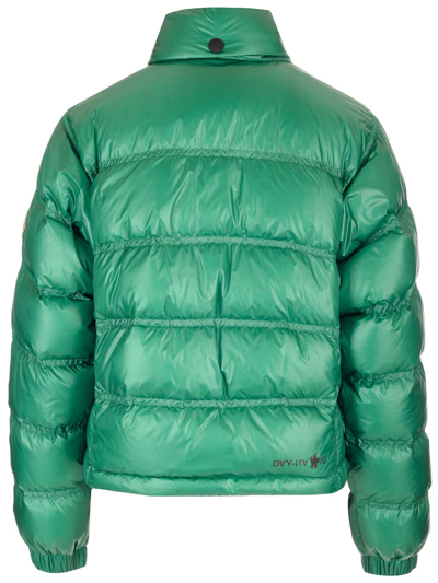 Shop Moncler Recycled Micro Ripstop Down Jacket In Green