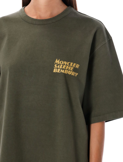 Shop Moncler Genius Logo T-shirt In Dark Green