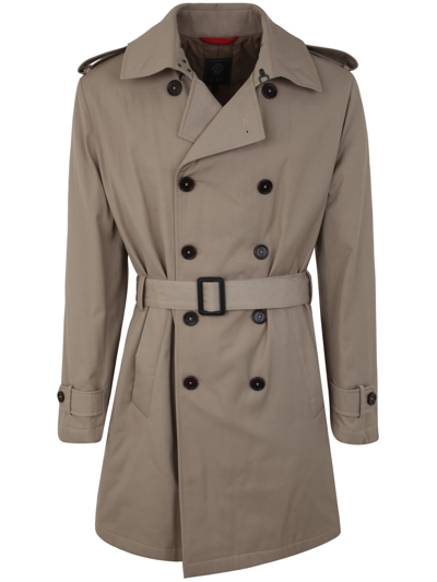 Shop Fay Padded Trench In Mole