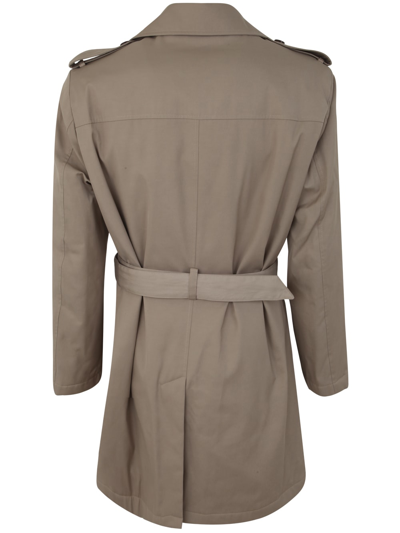 Shop Fay Padded Trench In Mole