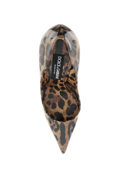 Shop Dolce & Gabbana Animal-print Pumps In Leo (brown)