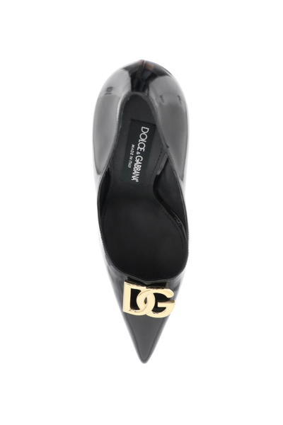 Shop Dolce & Gabbana Patent Leather Pumps In Nero (black)