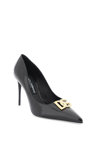 Shop Dolce & Gabbana Patent Leather Pumps In Nero (black)