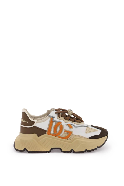 Shop Dolce & Gabbana Daymaster Sneakers In Multicolor 2 (white)