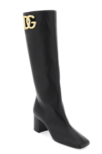 Shop Dolce & Gabbana Jackie Boots In Nero (black)