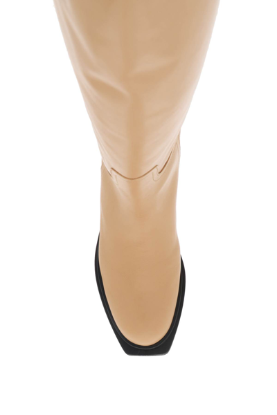 Shop 3juin Mindy Boots In Oxford Caramel (brown)