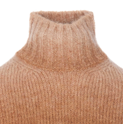 Shop Woolrich Ombre Alpaca Sweater In Brown