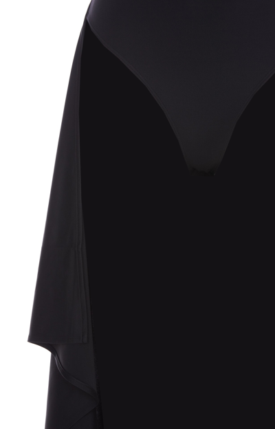 Shop Versace Medusa Iconic Swim Dress In Black