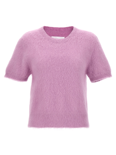 Shop Maison Margiela Angora Sweater In Pink
