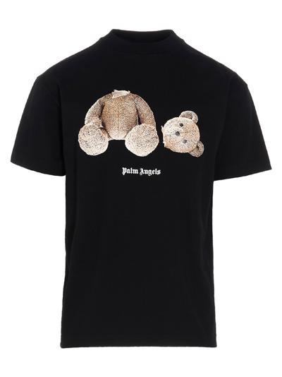 Shop Palm Angels Bear T-shirt In Black