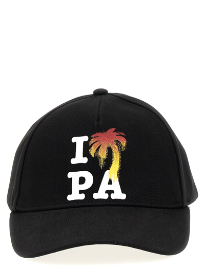 Shop Palm Angels I Love Pa Cap In Black