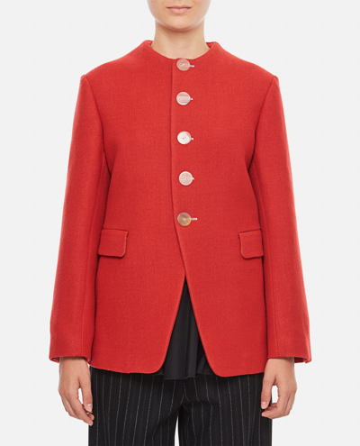 Shop Quira Fox Hunter Jacket In Red