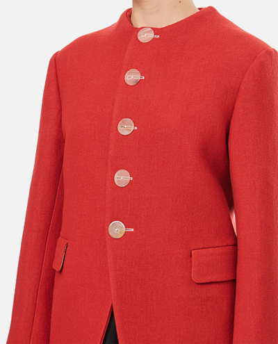 Shop Quira Fox Hunter Jacket In Red