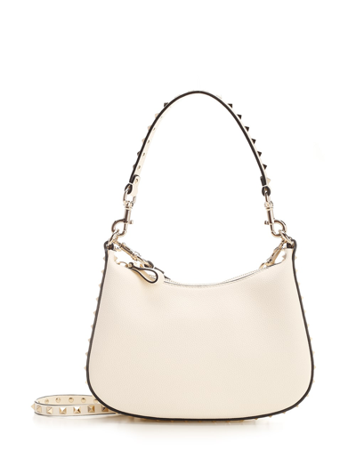 Shop Valentino Small Hobo Bag In White