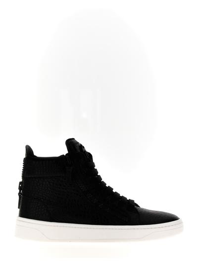 Shop Giuseppe Zanotti Gz/94 Sneakers In White/black