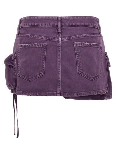 Shop Attico Fay Skirt In Purple