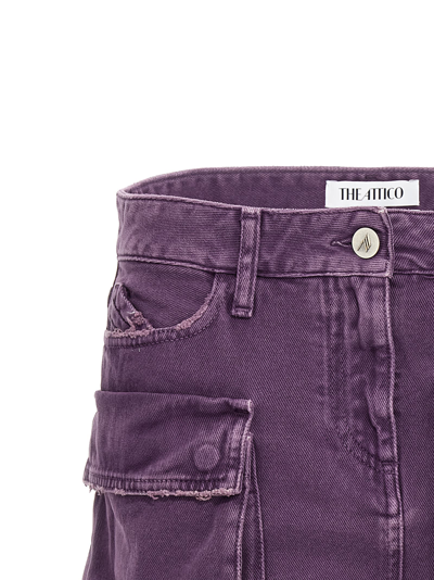 Shop Attico Fay Skirt In Purple