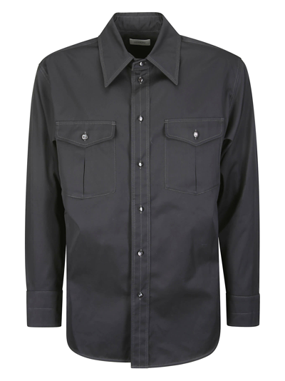 Shop Lemaire Relaxed Western Shirt In Bk999