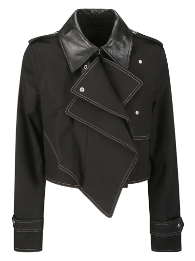 Shop Helmut Lang Cropped Trench.cotto In 001