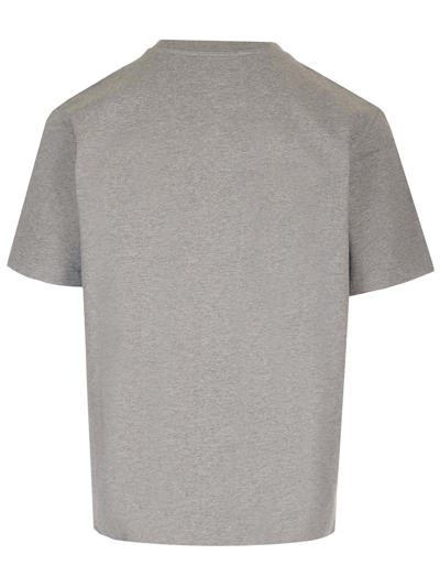 Shop Maison Kitsuné Fox Head Patch T-shirt In Grey