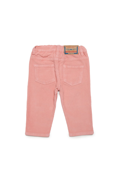 Shop Diesel D-gale-b Trousers  Jeans D-gale Regular Velvet In Candy Pink