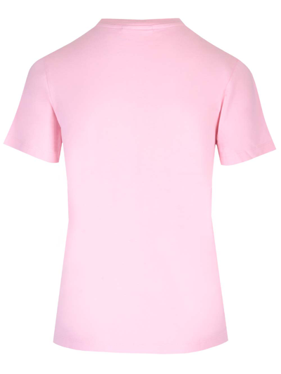 Shop Maison Kitsuné Fox Patch T-shirt In Rose