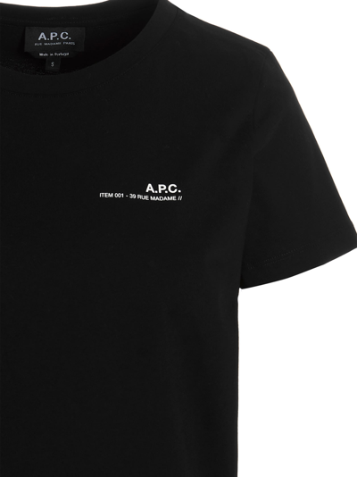 Shop Apc Item T-shirt In Black