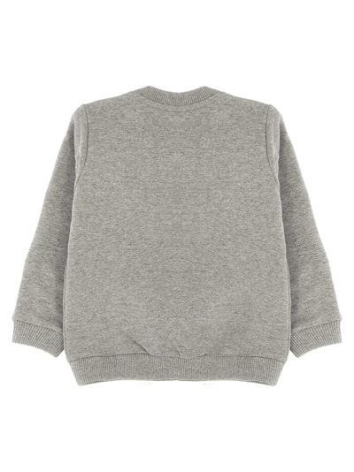 Shop Moschino Teddy Sweatshirt In Gray