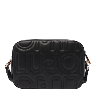 Shop Liu •jo Logo Camera Bag In Black
