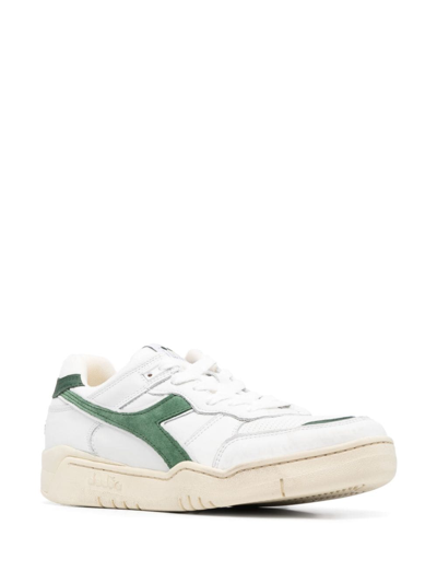 Diadora Heritage B.560 Used Man Sneakers White Size 12 Soft Leather In White