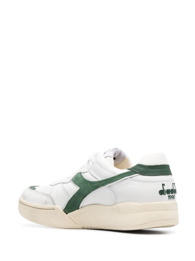 Diadora Heritage B.560 Used Man Sneakers White Size 12 Soft Leather In White