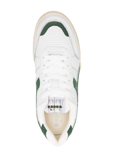 Diadora Heritage B.560 Used Man Sneakers White Size 12 Soft Leather In White
