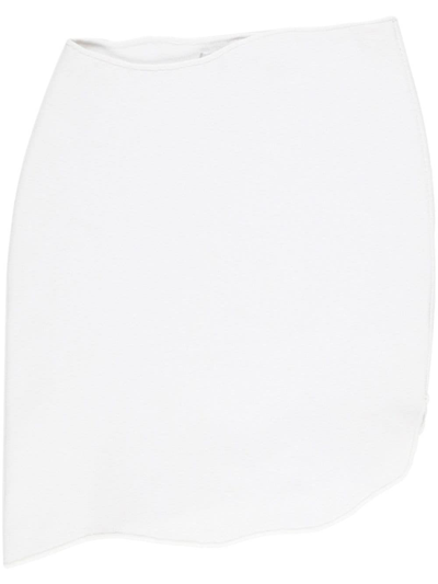 Shop Christopher Esber High-waisted Asymmetric Miniskirt In White