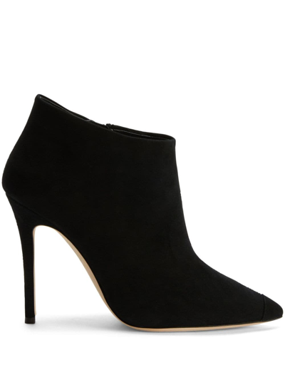 Shop Giuseppe Zanotti Greek 105mm Pointed-toe Boots In Black